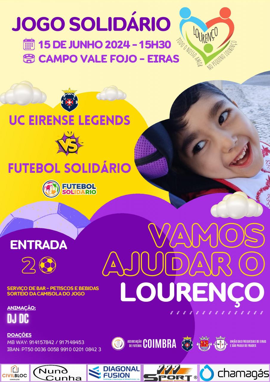 Jogo Solidário - Vamos Ajudar o Lourenço